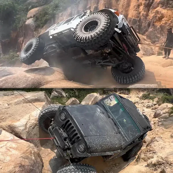 12V Electric Recovery Winch 14,500 LBS with Synthetic Rope for SUV, Jeep, Truck & 4WD - Image 10