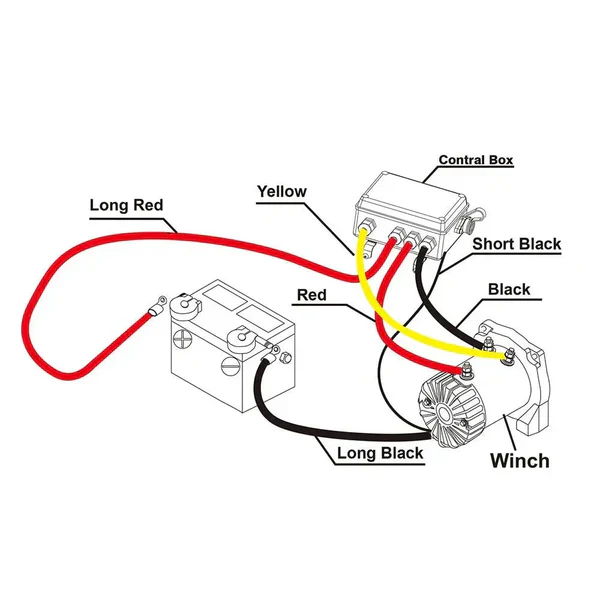 12V Electric Winch 13,000 LBS with Synthetic Rope for SUV, Jeep, Truck & 4WD - Image 4